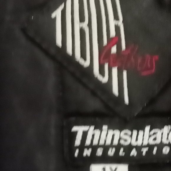 Tiboa Womens Leather coat with fur collar - Picture 3 of 6